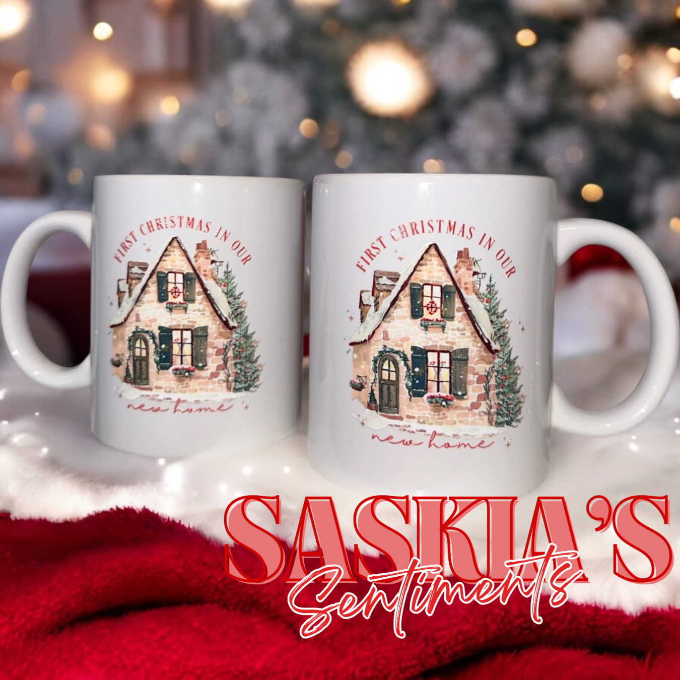 First Christmas in our new home mug set ❤️