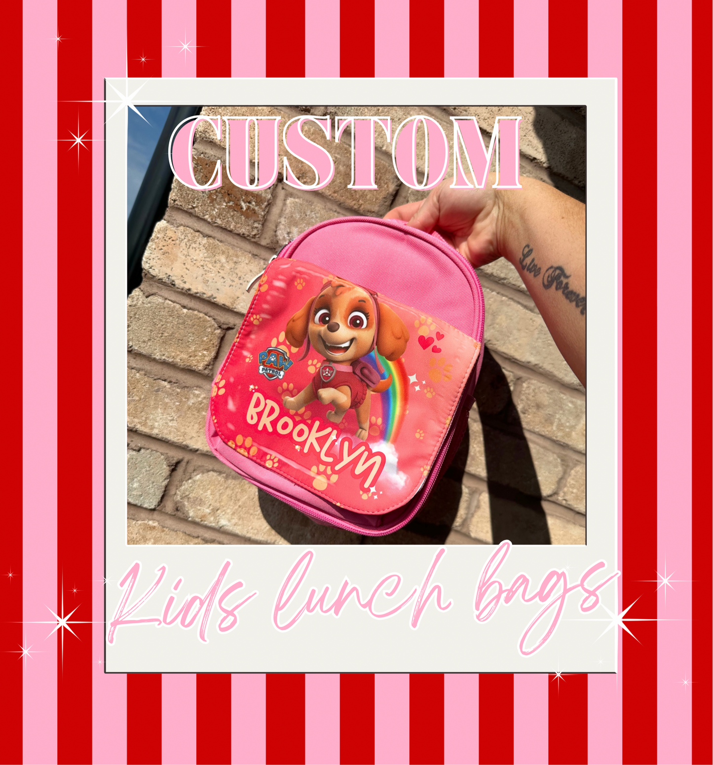 CUSTOM KIDS LUNCH BAG