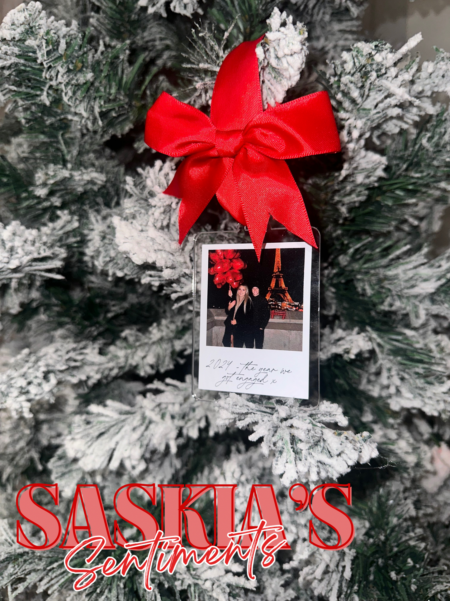 Personalised Custom Polaroid Photo Ornament ❤️