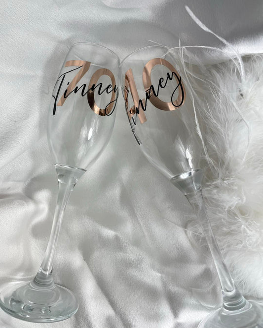 Personalised Champagne Flute