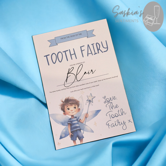 Personalised Blue Tooth Fairy Letter 🩵 🦷