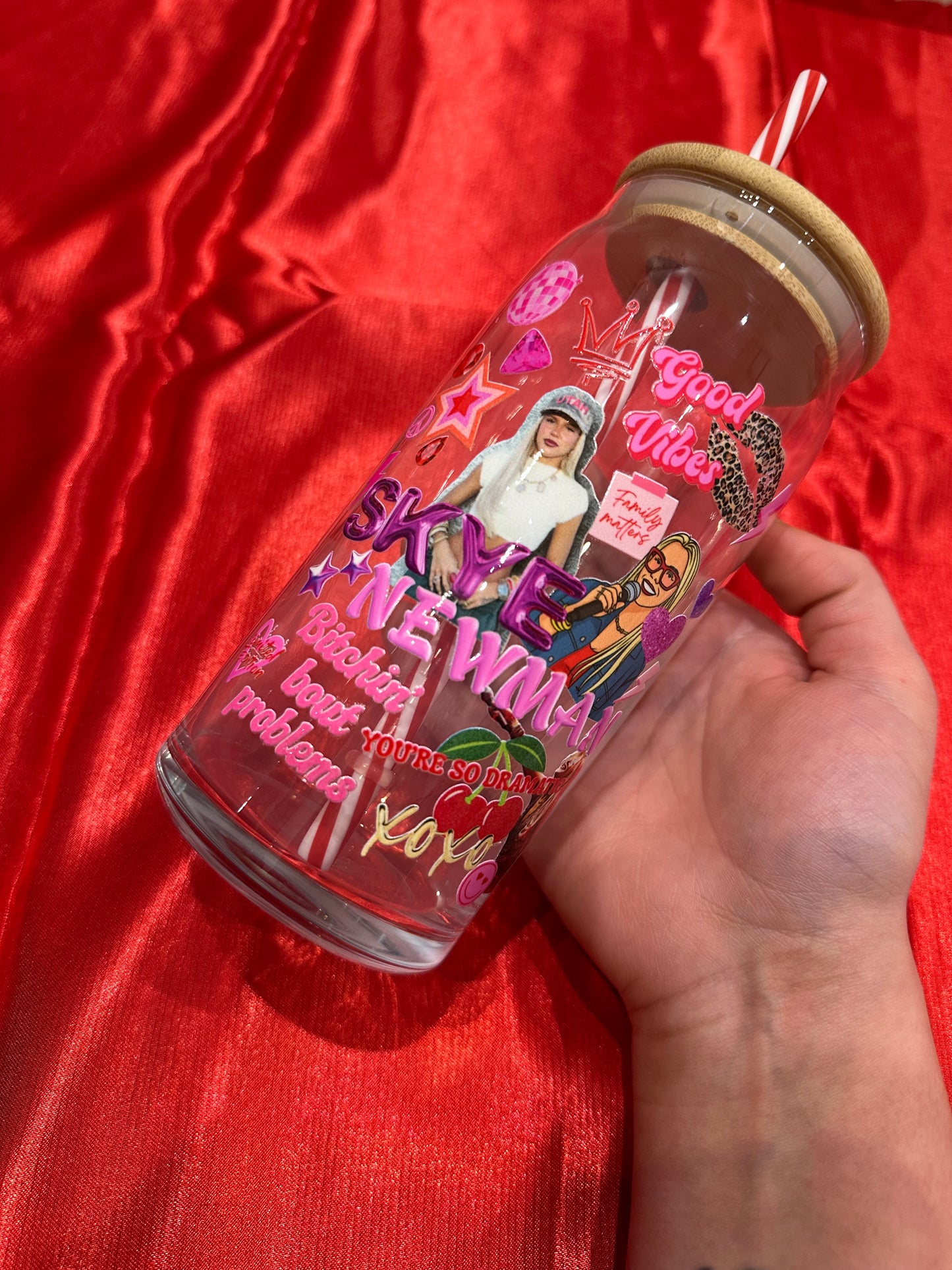 Skye Newman Collection | Premium Glass Can Tumbler (Limited Edition)