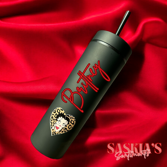 NEW Betty Boop Personalised Skinny Tumbler ❤️💋