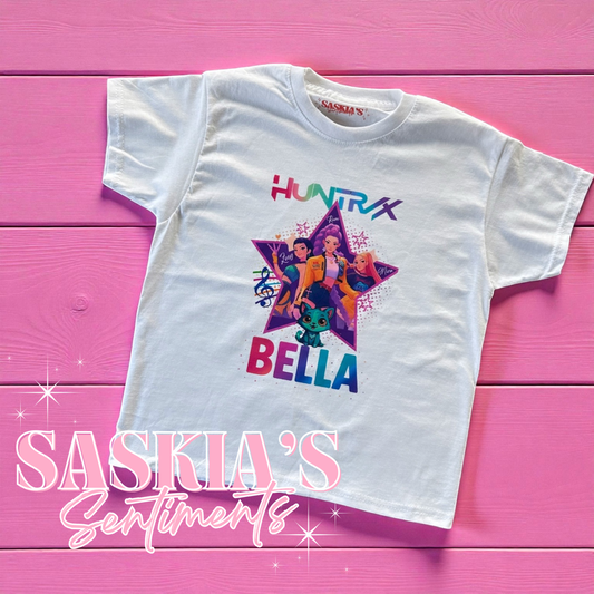 K-Pop Demon Hunters Custom T-Shirt – Personalised with Name