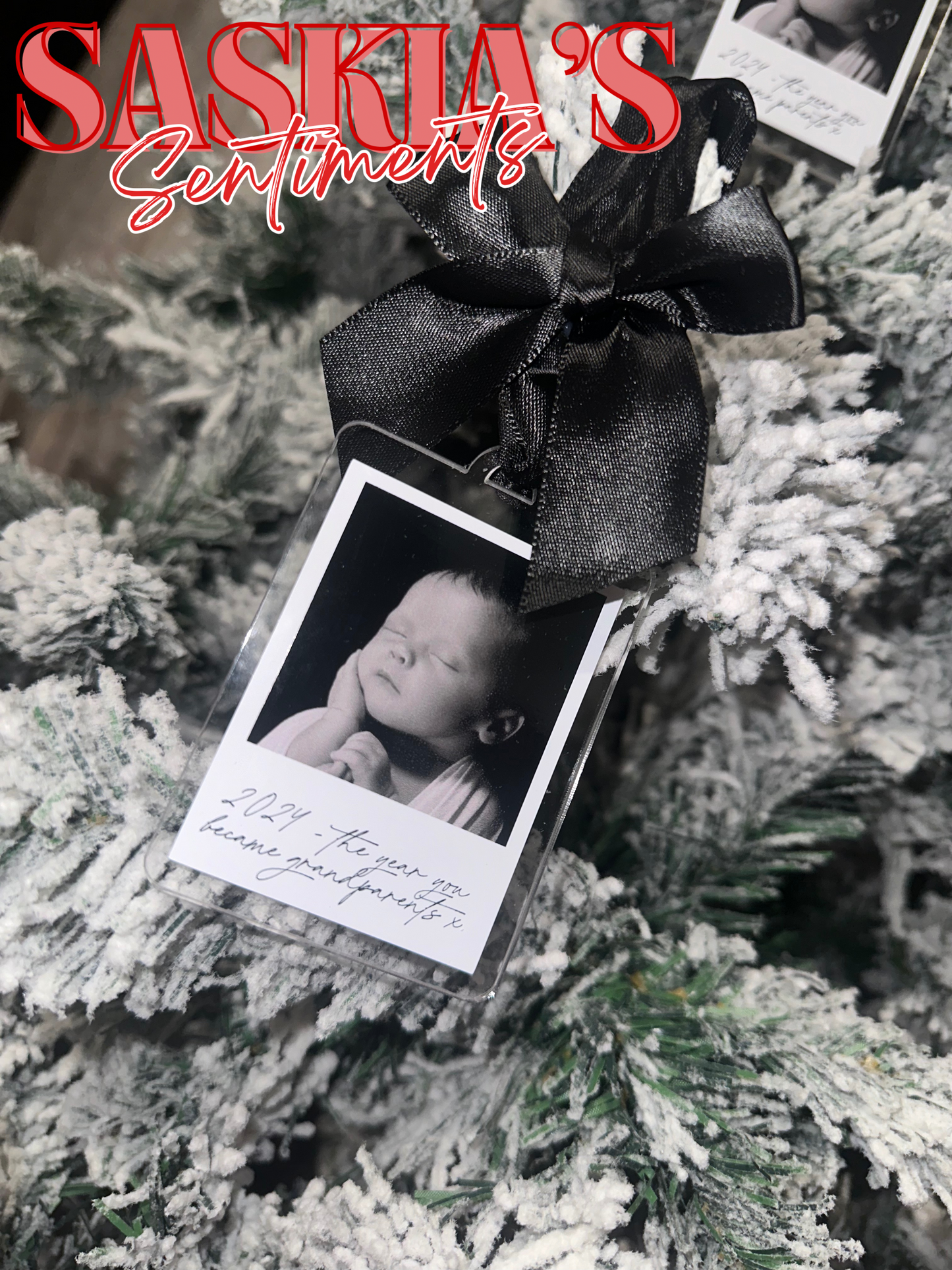 Personalised Custom Polaroid Photo Ornament ❤️