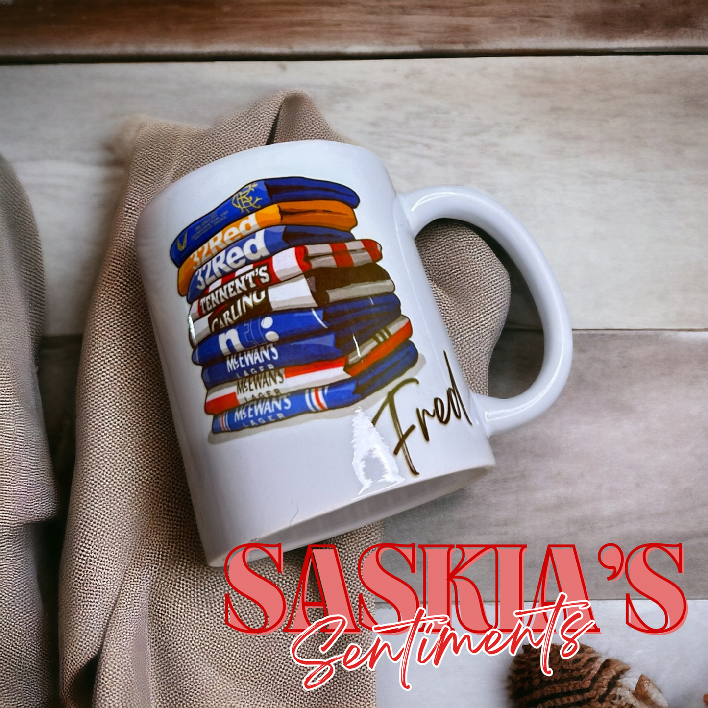 NEW Rangers Fc personalised mug 💙