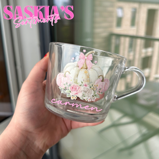 Pink Pumpkin Personalised Mug 🫶💕