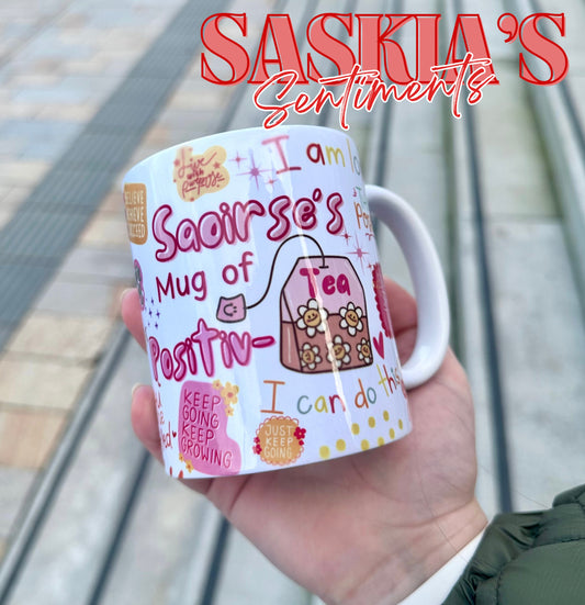 NEW Colourful Personalised Mug of Positivi-Tea 😊💓