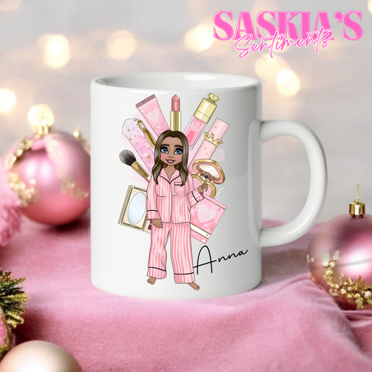 2nd Option/Personalised Custom Makeup Girlie Mug 💕