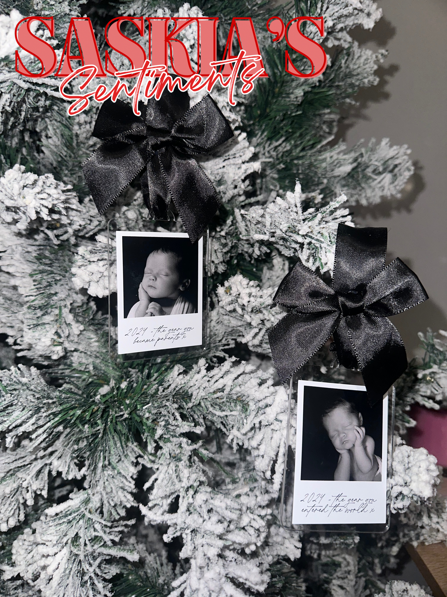 Personalised Custom Polaroid Photo Ornament ❤️