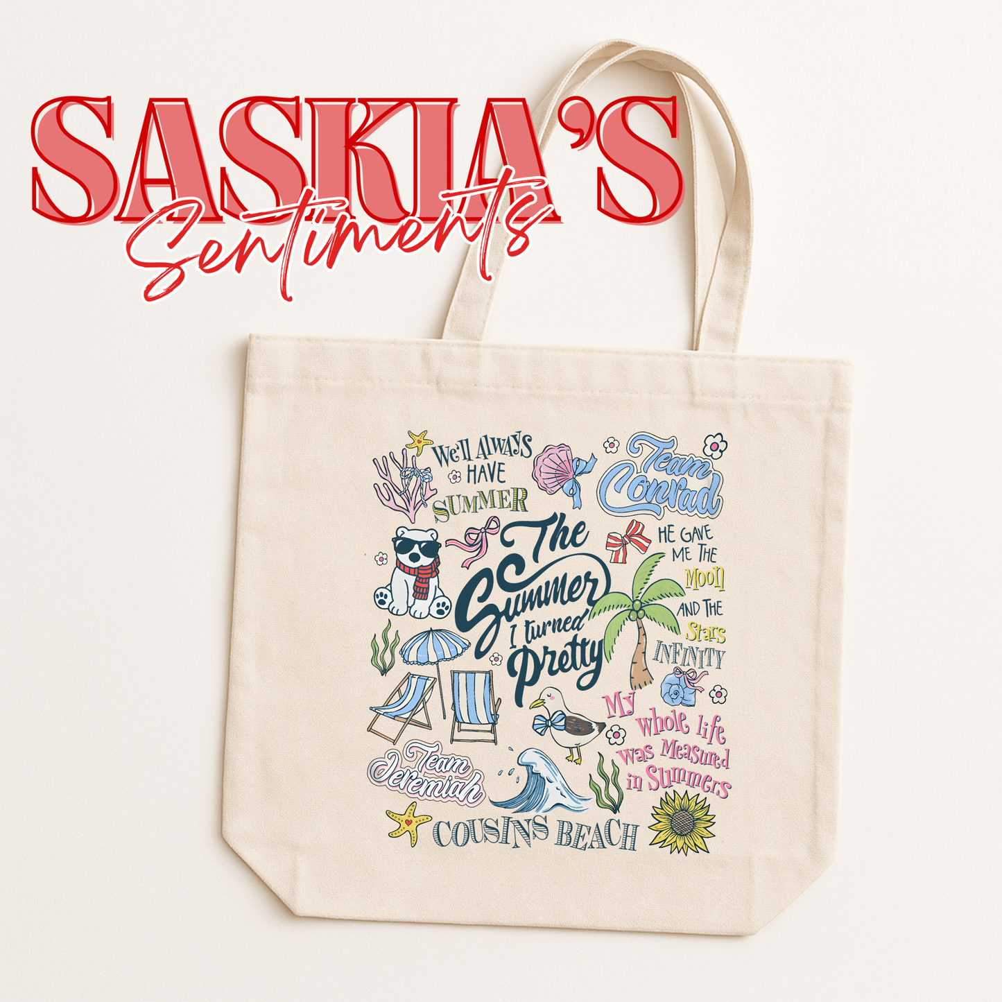 🏖️ Cousins Beach Tote Bag Collection The Summer I Turned Pretty Inspired 🩵