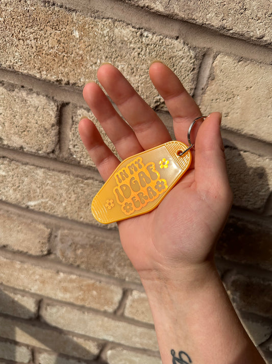 Custom Retro Motel style “in my idgaf era” keychain 🤪